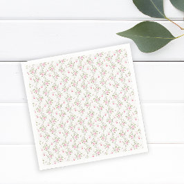 ヴィンテージフローララブシャックコケットベビーシャワー スタンダードカクテルナプキン