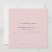 ヴィンテージフローララブブライダルシャワー招待 招待状 (裏面)