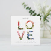 ヴィンテージフローララブブライダルシャワー招待 招待状 (スタンド正面)