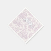 ヴィンテージフローララベンダードゥジュエィシャワー スタンダードカクテルナプキン (角)