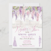 ヴィンテージフローラリージェンシーエラブライダルシャワー 招待状 (正面)