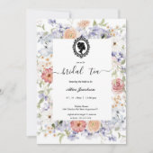 ヴィンテージフローラリージェンシーブライダルシャワー 招待状 (正面)