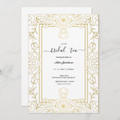 ヴィンテージフローラリージェンシーブライダルシャワー 招待状 (正面/裏面)