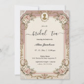 ヴィンテージフローラリージェンシーブライダルシャワー 招待状 (正面)
