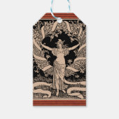 ヴィンテージフローラリースギフトラベル ギフトタグ (正面)