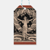 ヴィンテージフローラリースギフトラベル ギフトタグ (裏面)