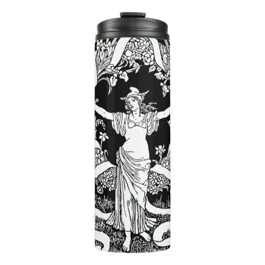 ヴィンテージフローラリースサーマルタンブラー タンブラー (正面)