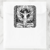 ヴィンテージフローラリースシール スクエアシール (バッグ)