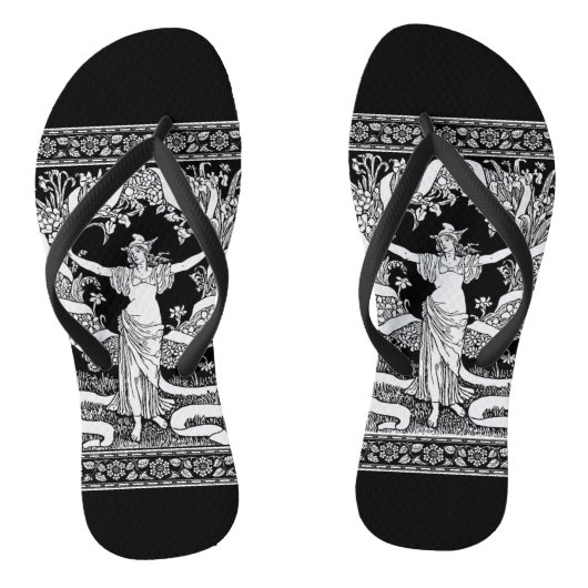 ヴィンテージフローラリースビーチサンダル ビーチサンダル (ソール)