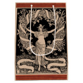 ヴィンテージフローラリース抱き枕 ミディアムペーパーバッグ (裏面)