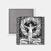 ヴィンテージフローラリース磁石 マグネット (正面/裏面)