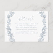 ヴィンテージフローラリース結婚詳細 エンクロージャーカード (正面)