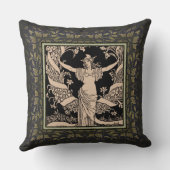 ヴィンテージフローラリース装飾用クッション クッション (裏面)