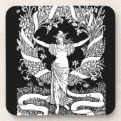 ヴィンテージフローラリース飲料用コースター コースター (正面)