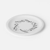 ヴィンテージフローラリース ペーパープレート (アングル)