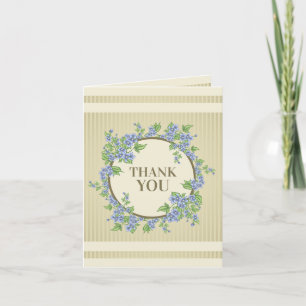 ヴィンテージフローラリース、顧客サンキューカード サンキューカード