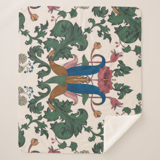 ヴィンテージフローラルネッサンス壁紙。 シェルパブランケット