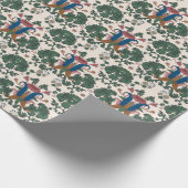 ヴィンテージフローラルネッサンス壁紙。 ラッピングペーパー (角)