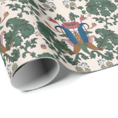 ヴィンテージフローラルネッサンス壁紙。 ラッピングペーパー (ロールコーナー)