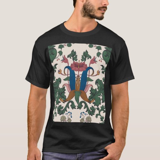 ヴィンテージフローラルネッサンス壁紙。 Tシャツ (正面)