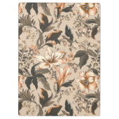 ヴィンテージフローラルパターンクリップボード クリップボード (裏面)