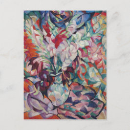 ヴィンテージフローラルパターングラジオラス ポストカード