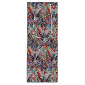 ヴィンテージフローラルパターングラジオラス ワインギフトバッグ (正面)