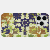 ヴィンテージフローラルパターンネイビー銅グリーンiPhone Case-Mate iPhoneケース (裏面 (横))