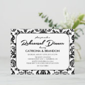 ヴィンテージフローラルパターンリハーサルディナー招待状 招待状 (スタンド正面)