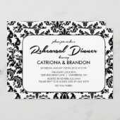 ヴィンテージフローラルパターンリハーサルディナー招待状 招待状 (正面/裏面)