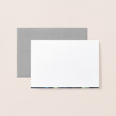 ヴィンテージフローラルパターン悔やみや弔慰ありがとう 箔カード (裏面封筒付き)