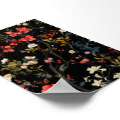 ヴィンテージフローラルパターン昇華印刷 ポスター (角)