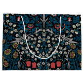 ヴィンテージフローラルパターン、ウィリアム・モリス大ギフト ラージペーパーバッグ (裏面)