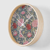 ヴィンテージフローラルパターン、ウィリアム・モリス時計 壁時計 (傾斜)