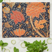 ヴィンテージフローラルパターン、ウィリアム・モリス キッチンタオル (折り畳み)