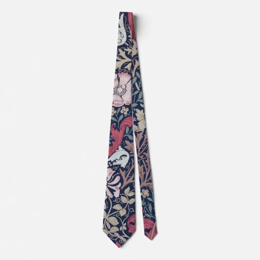 ヴィンテージフローラルパターン、ウィリアム・モリス ネクタイ (正面)