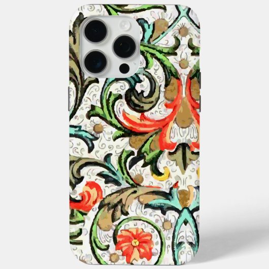 ヴィンテージフローラルパターンiPhone Case-Mate iPhoneケース (裏面)