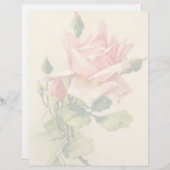 ヴィンテージフローラレターヘッド文具 (正面/裏面)