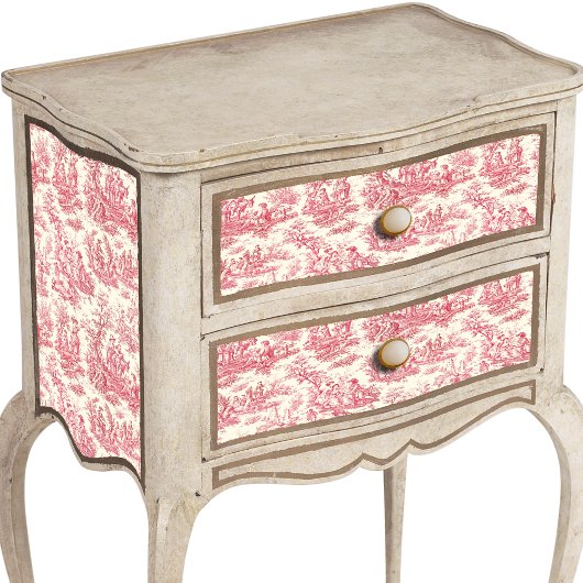 ヴィンテージフローラレッドトイレドゥジュイ 薄葉紙