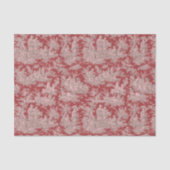 ヴィンテージフローラレッドピンクトイレデジュイ 薄葉紙 (正面)