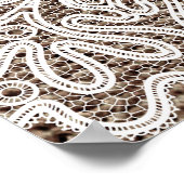 ヴィンテージフローラレースアート ポスター (角)