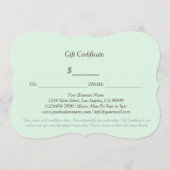 ヴィンテージフローラレースギフト券 (裏面)