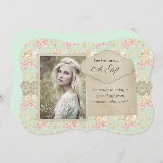 ヴィンテージフローラレースギフト券 (正面/裏面)