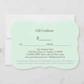 ヴィンテージフローラレースギフト券 (裏面)