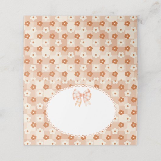 ヴィンテージフローラレースボウかわいこちゃんパイ誕生日フード プレイスカード (外部開封)