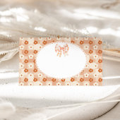 ヴィンテージフローラレースボウかわいこちゃんパイ誕生日フード プレイスカード