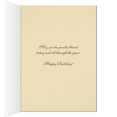 ヴィンテージフローラロザリー誕生日宗教聖なる書物、 経典 (内側 (右))