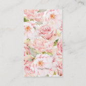 ヴィンテージフローラロッキングホースベビーシャワー エンクロージャーカード (裏面)