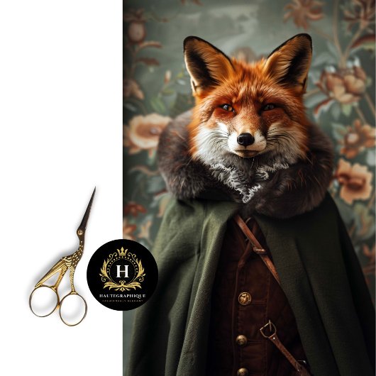 ヴィンテージフローラロビンフッドキツネデコページ 薄葉紙