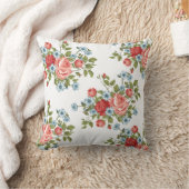 ヴィンテージフローラロマンス枕 クッション (ブランケット)